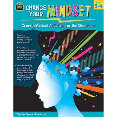 Teacher Created Resources Change Your Mindset - Growth Mindset Activities Classroom (Grade 3-4) TCR8310